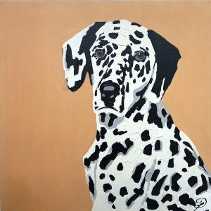 oil painting for my dog