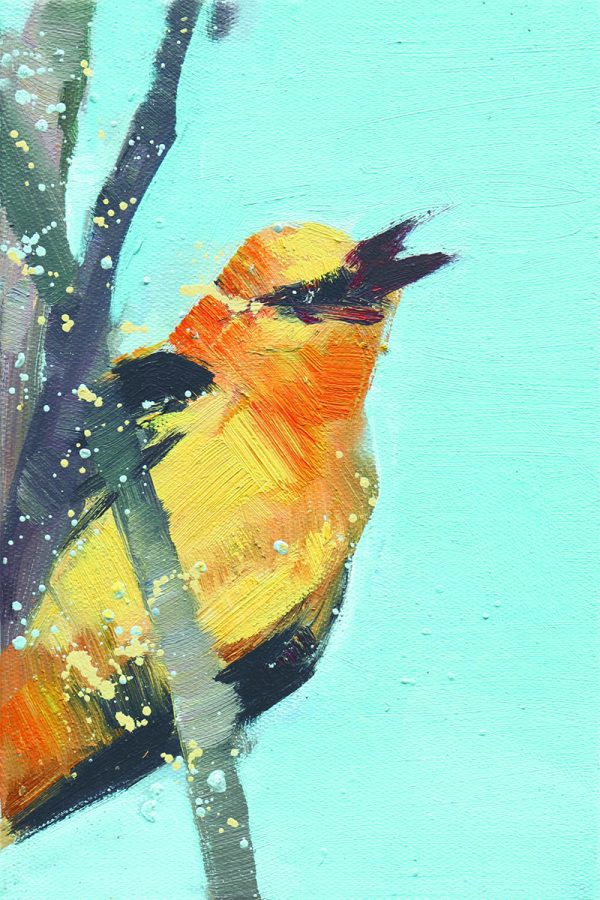 bird oil painting