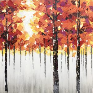 maple forest landscape painting