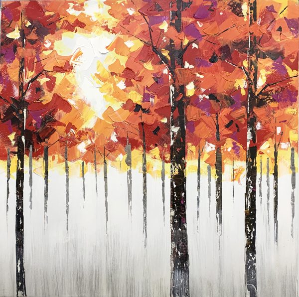 maple forest landscape painting