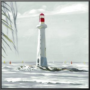 Décoration murale originale de phare - paysages marins