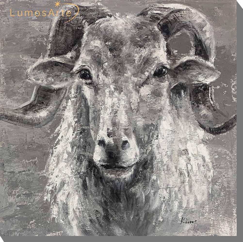 textured sheep canvas art