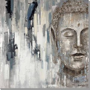 Acrylic Painting Buddha's Head