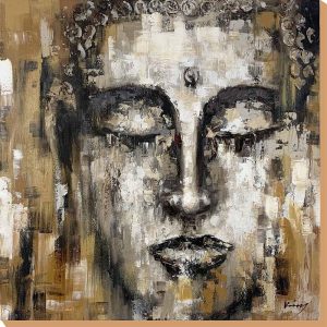 Hand Painted Buddha Painting Canvas Wall Art