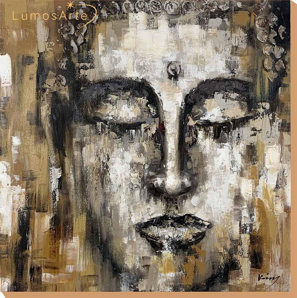 Hand Painted Buddha Painting Canvas Wall Art